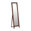 Hozota Brown Finish Wood Frame Floor Standing Mirror Hotel Room Furniture