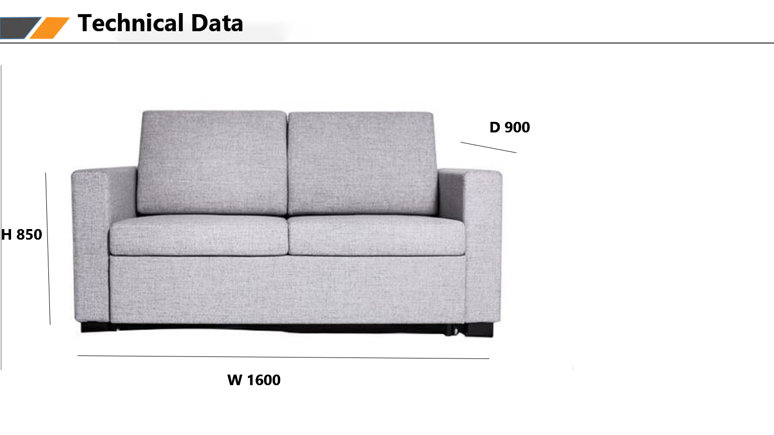 Modern Hotel Living Room Couch Furniture Comfort 2 Seater Sofa