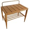 Multifunctional brown color wooden Hotel Luggage Rack