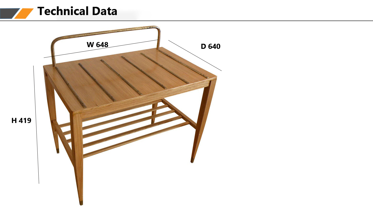 Multifunctional brown color wooden Hotel Luggage Rack 2