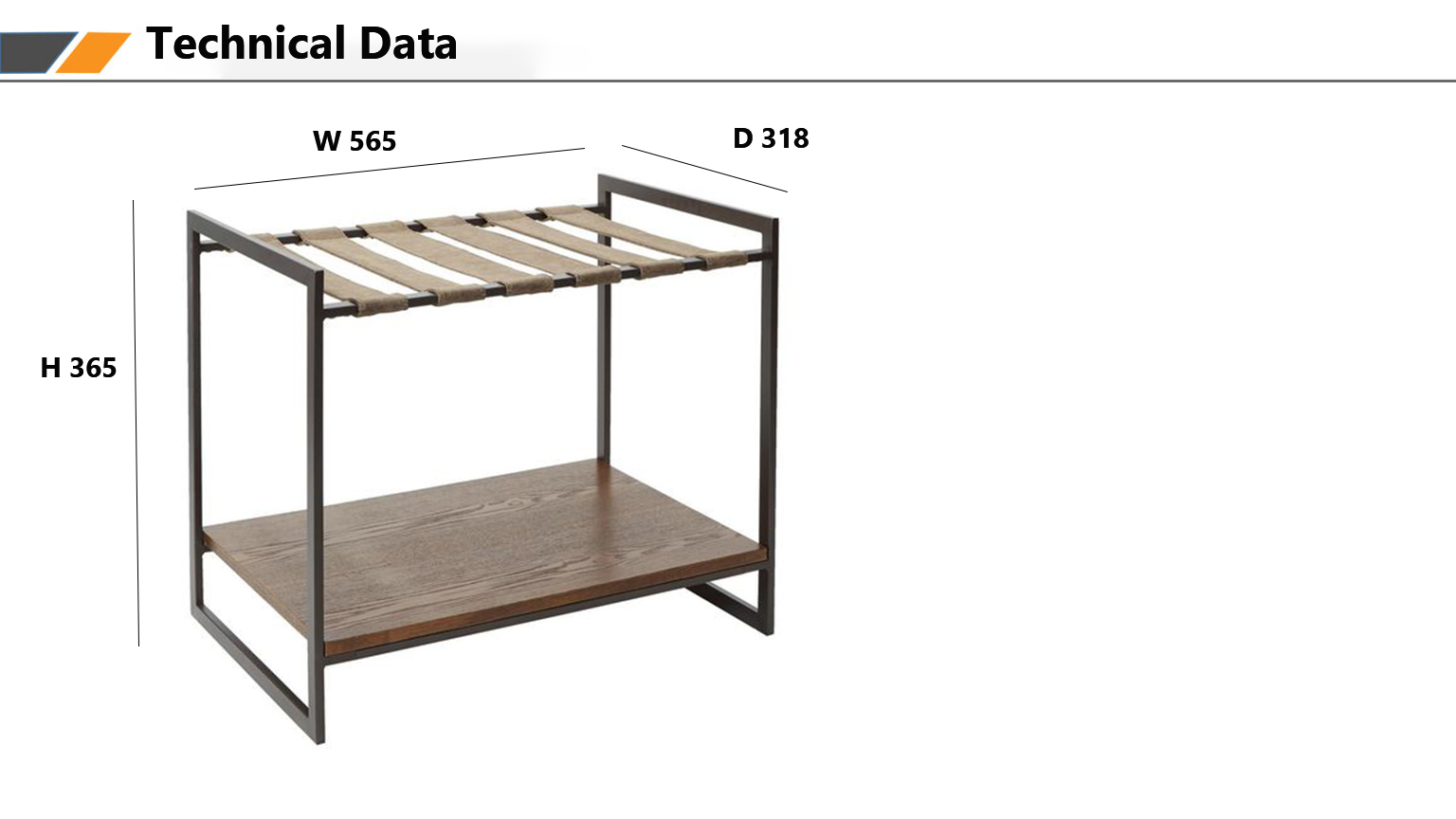 Wooden Desktop Storage Convertible Luggage Rack For Bedroom Hozota Hotel Furniture 2