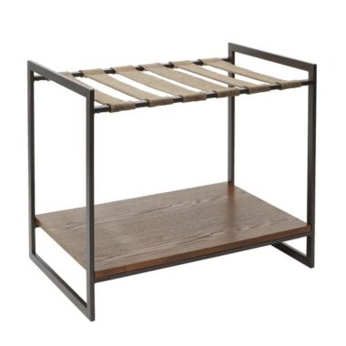 Wooden Desktop Storage Convertible Luggage Rack For Bedroom Hozota Hotel Furniture