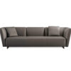 Hotel Furniture For Living Room Leather Solid Wood Sofa