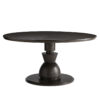 Hozota Black Round Dining Table Modern Restaurant Furniture Flower Stand Table