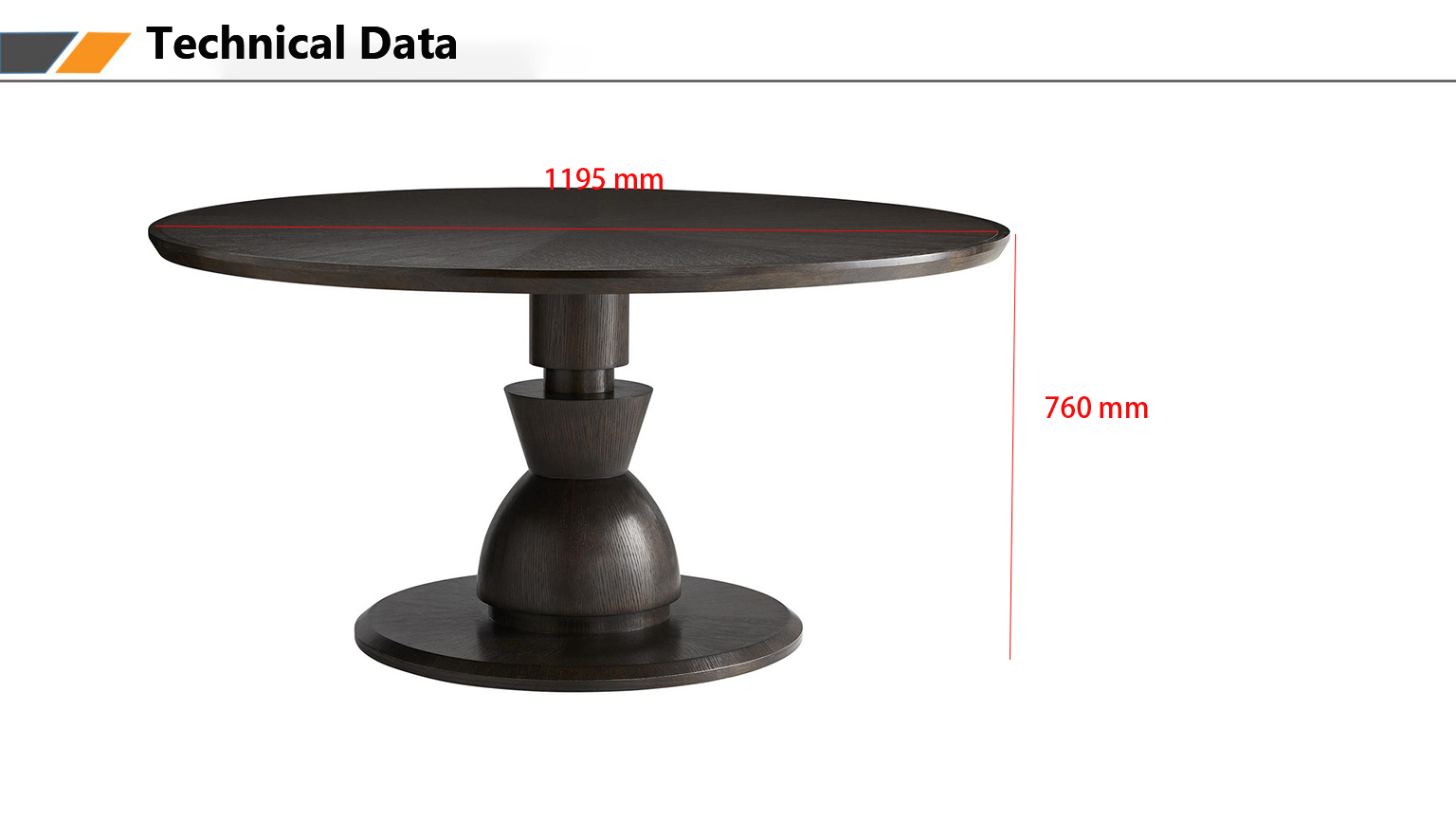 Hozota Black Round Dining Table Modern Restaurant Furniture Flower Stand Table