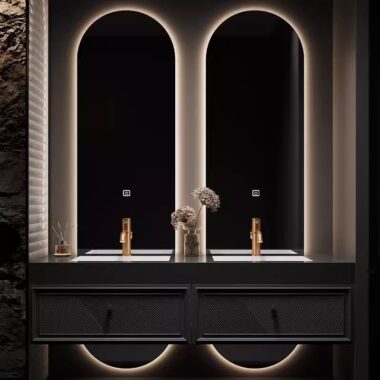 Hozota Furniture Supplier Double Bathroom Vanity Sinks