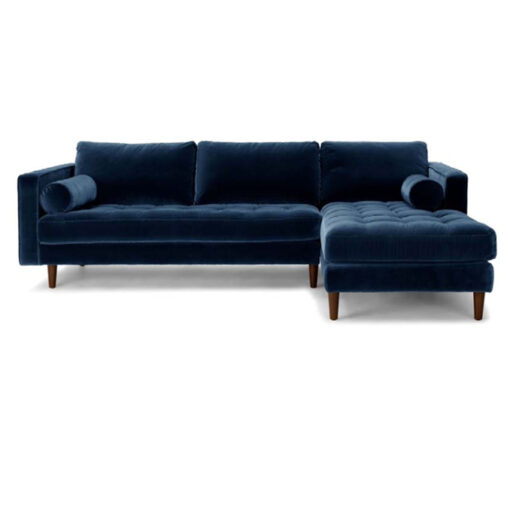 Hotel Furniture Comfort Retro Velvet Fabric Hotel Lobby Office L Sofas