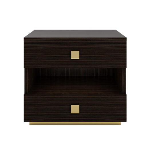 Hotel Bedroom Furniture Mid Century Modern 2 Drawer Nightstand