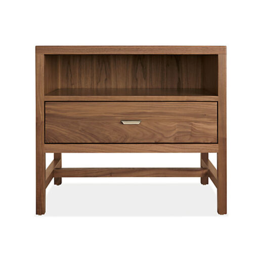 Hozota Hotel Bedroom Furniture Solid Wood One-Drawer Nightstand