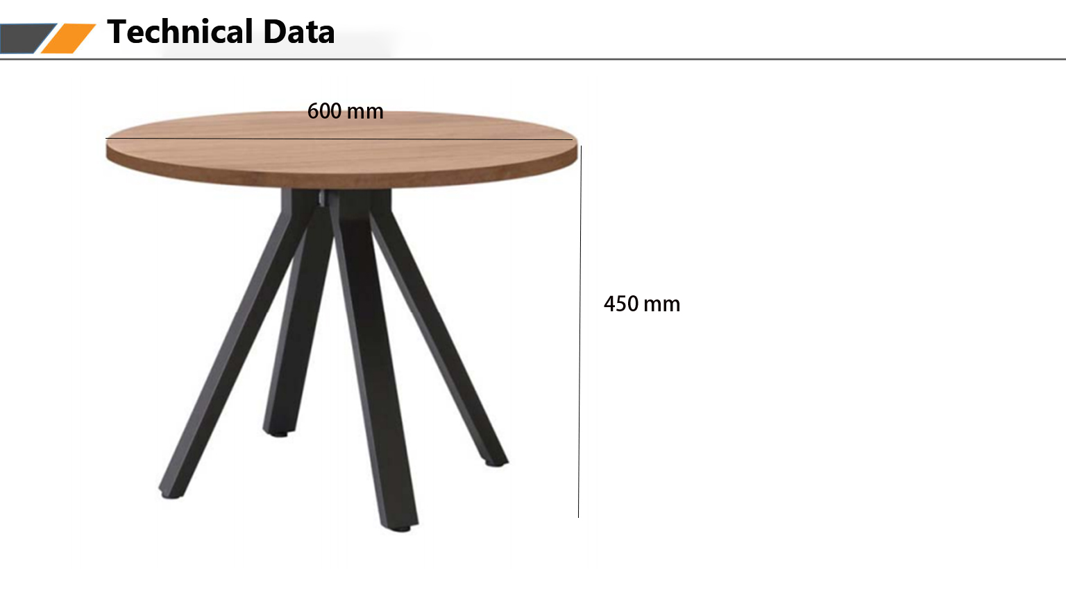 Hozota Hotel Supplies Round Wooden Modern Coffee Dining Table